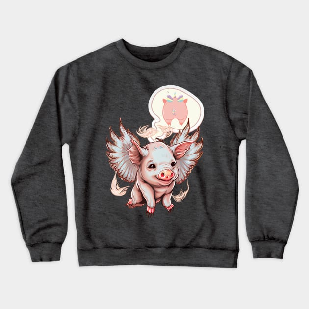 I Love Pig Butts And I Cannot Lie Crewneck Sweatshirt by Life2LiveDesign